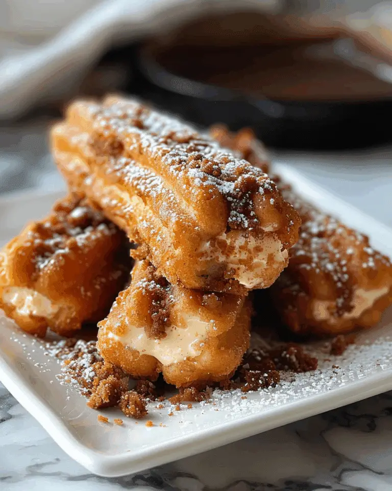 Cookie Dough Cheesecake Stuffed Churros