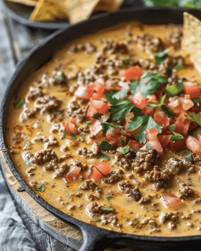 Easy Beef Queso Dip
