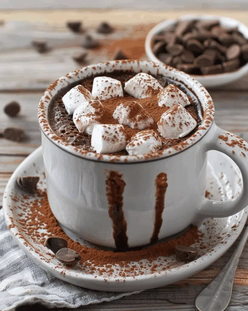 Hot Chocolate Mug Cake