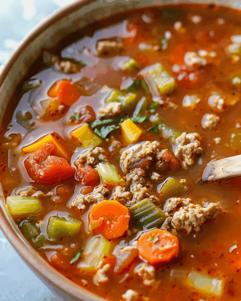 Ground Turkey Vegetable Soup