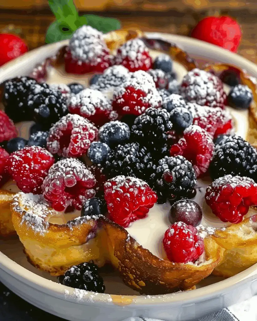 Berries & Cream French Toast Casserole