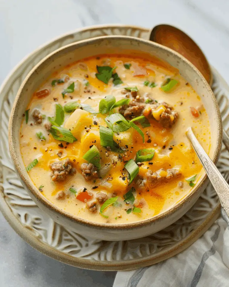 Cheeseburger Soup