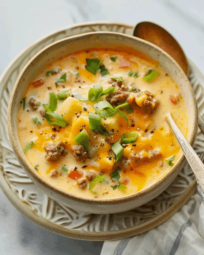 Cheeseburger Soup