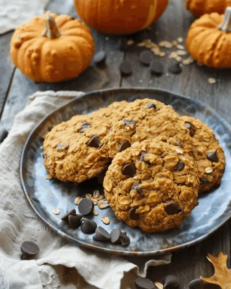 No Bake Chocolate Chip Oatmeal Cookies