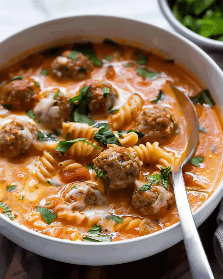 Creamy Italian Meatball Soup Recipe