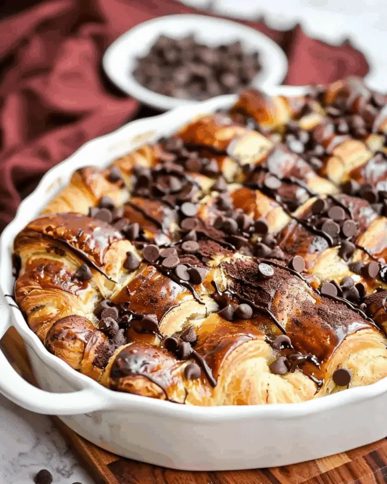 Chocolate Croissant Breakfast Bake