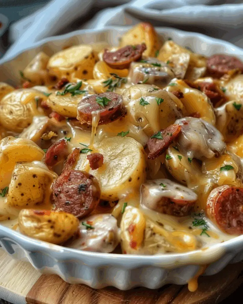 Cheesy Ranch Potatoes and Sausage