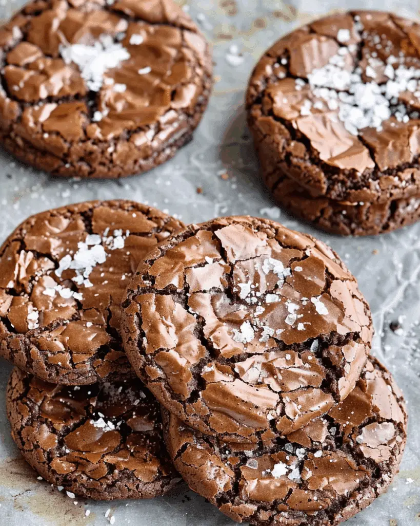 Salted Brownie Cookies
