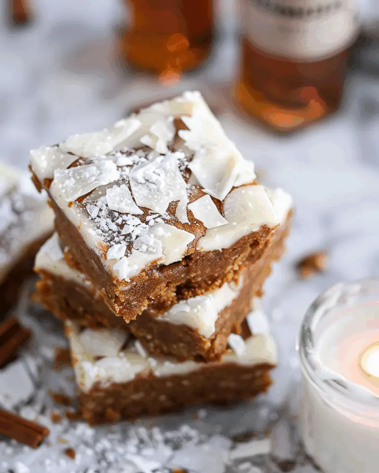 Four Roses White Chocolate Bourbon Gingerbread Bars