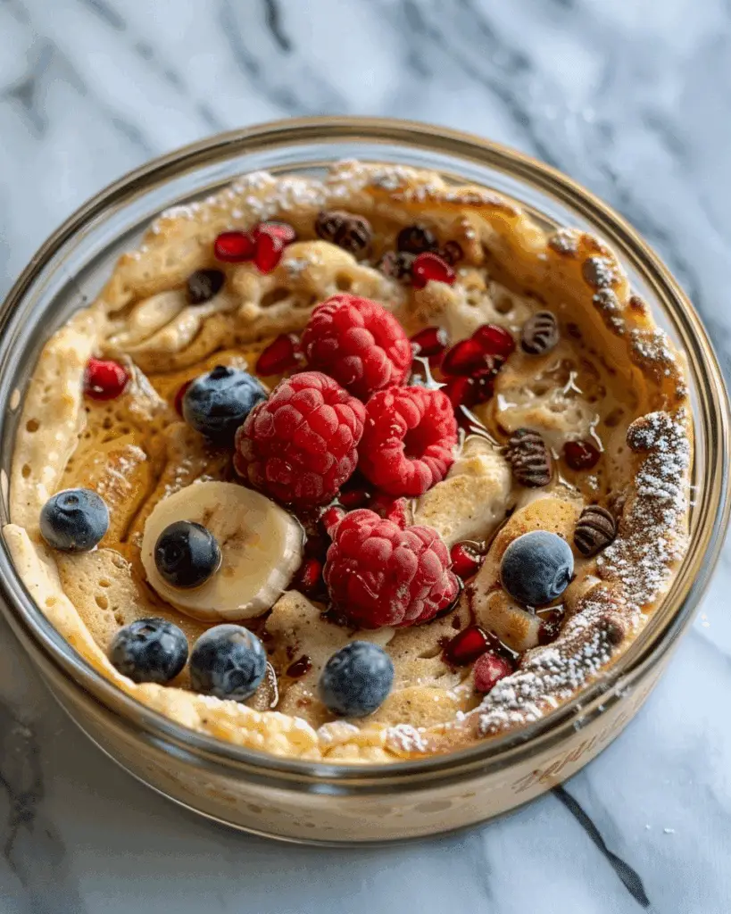 Baked Protein Pancake Bowls