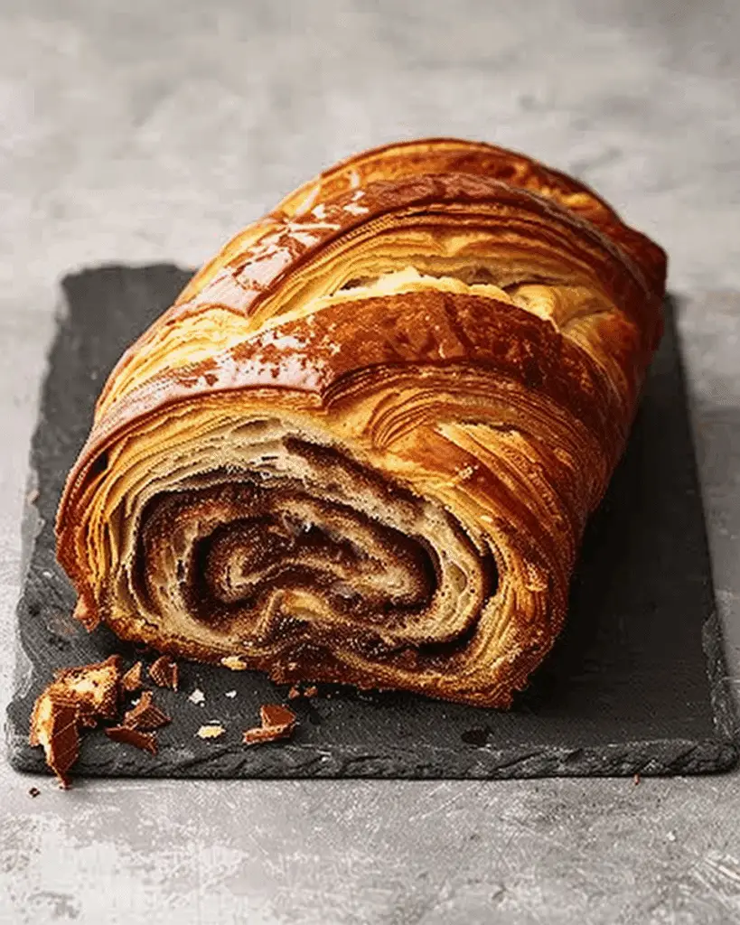 Chocolate Croissant Loaf