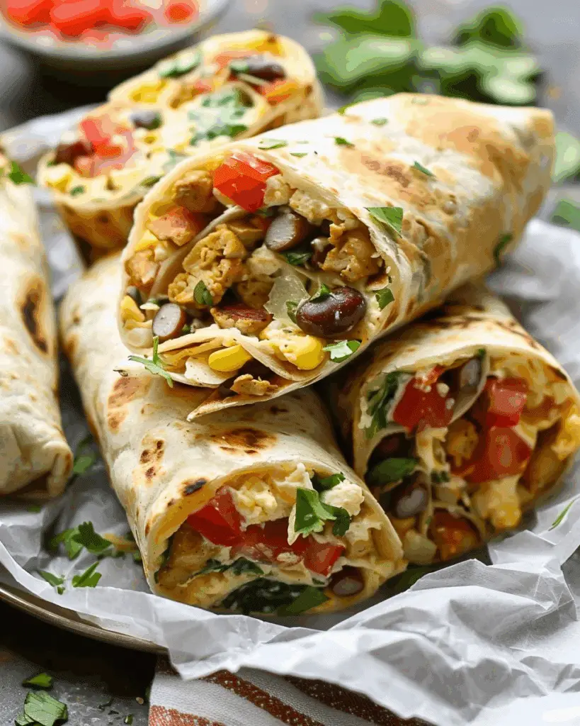 High Protein Breakfast Burrito