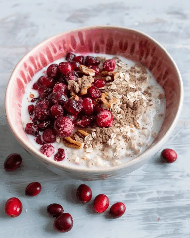 Cranberry Yogurt Bowl