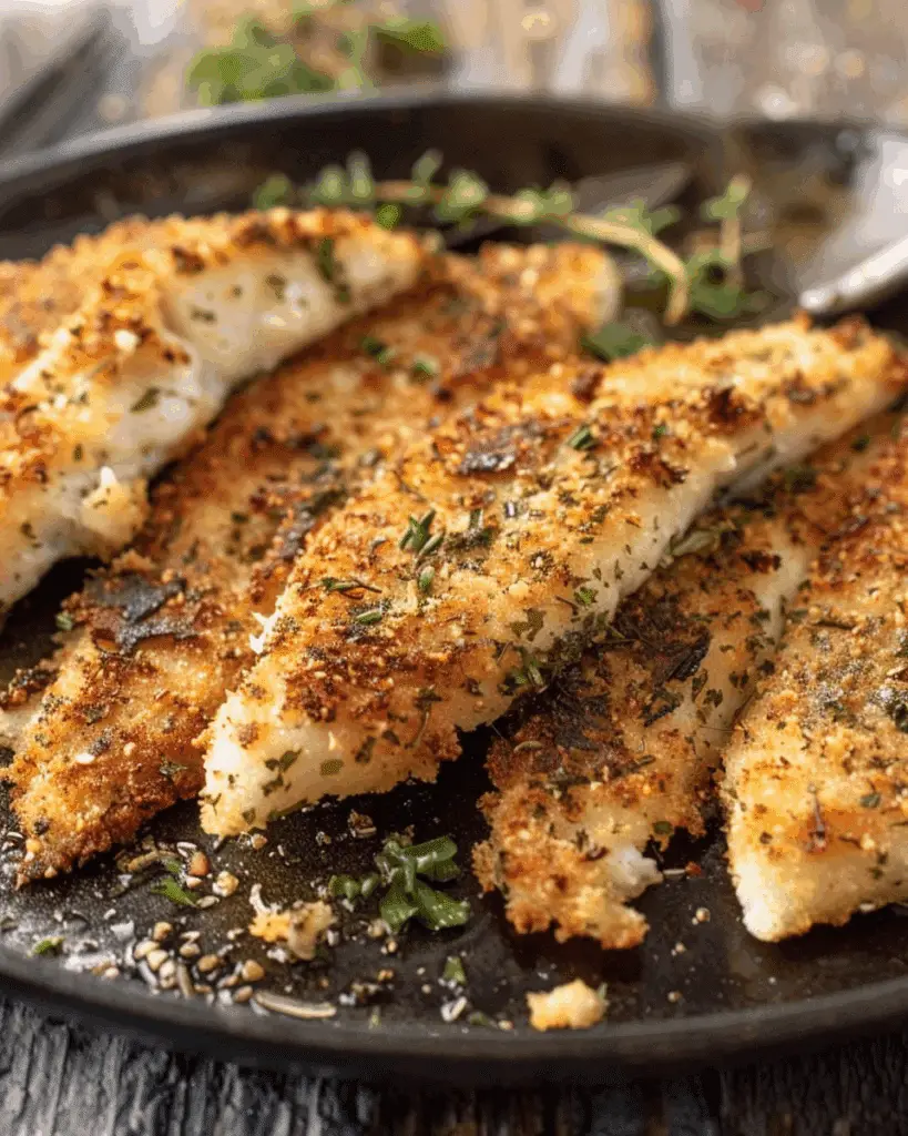 Crispy Breaded Herb Tilapia