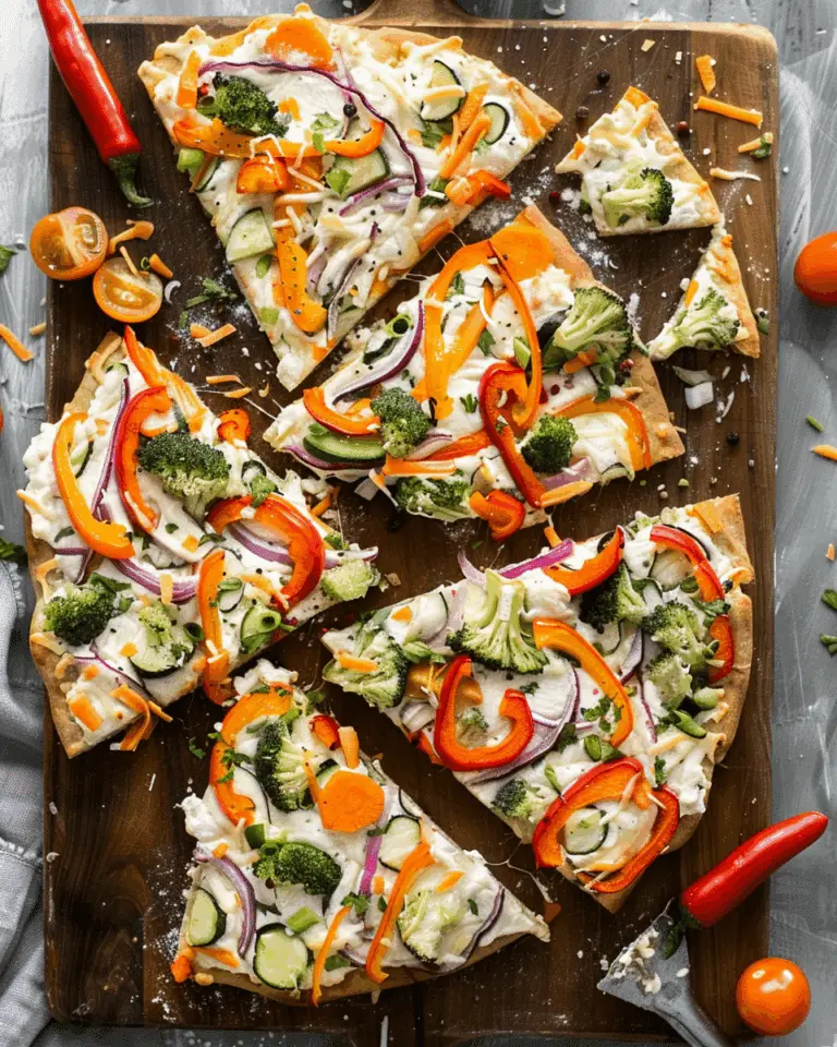 Cold Vegetable Pizza