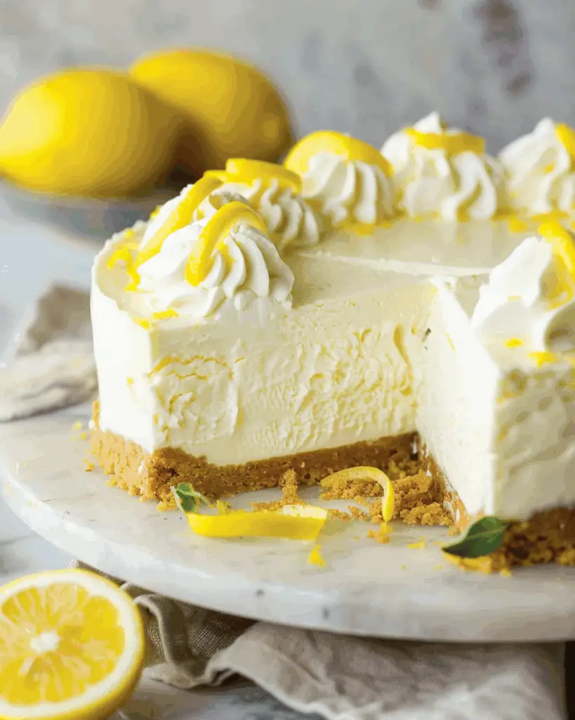 No Bake Lemon Cheesecake