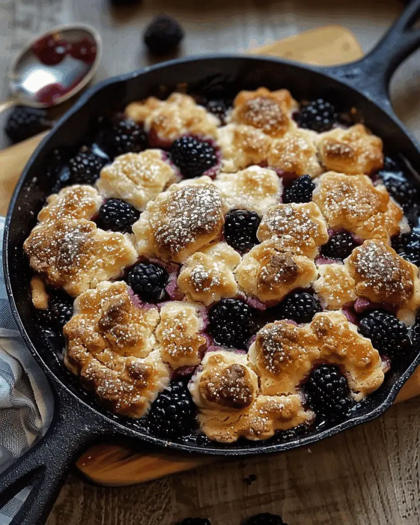 Skillet Blackberry Cobbler