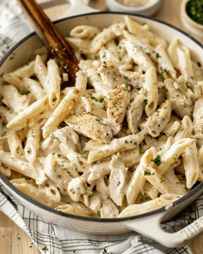 Creamy Garlic Chicken Penne