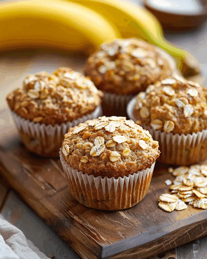 Banana Oatmeal Muffins