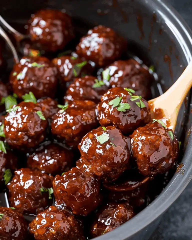 Crockpot Grape‑Jelly Meatballs