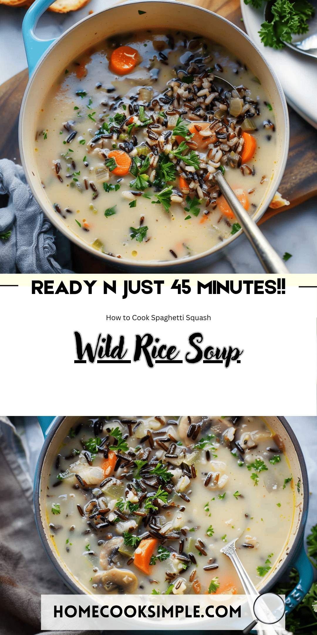 Wild Rice Soup - Home Cook Simple