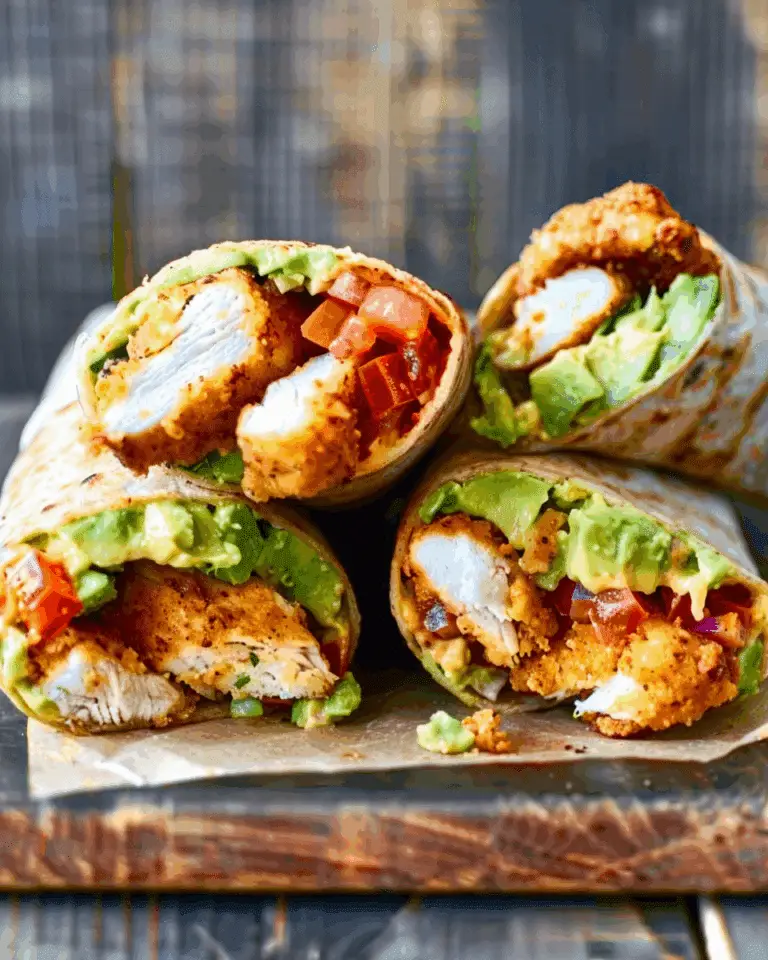 Crispy Chicken and Avocado Wraps