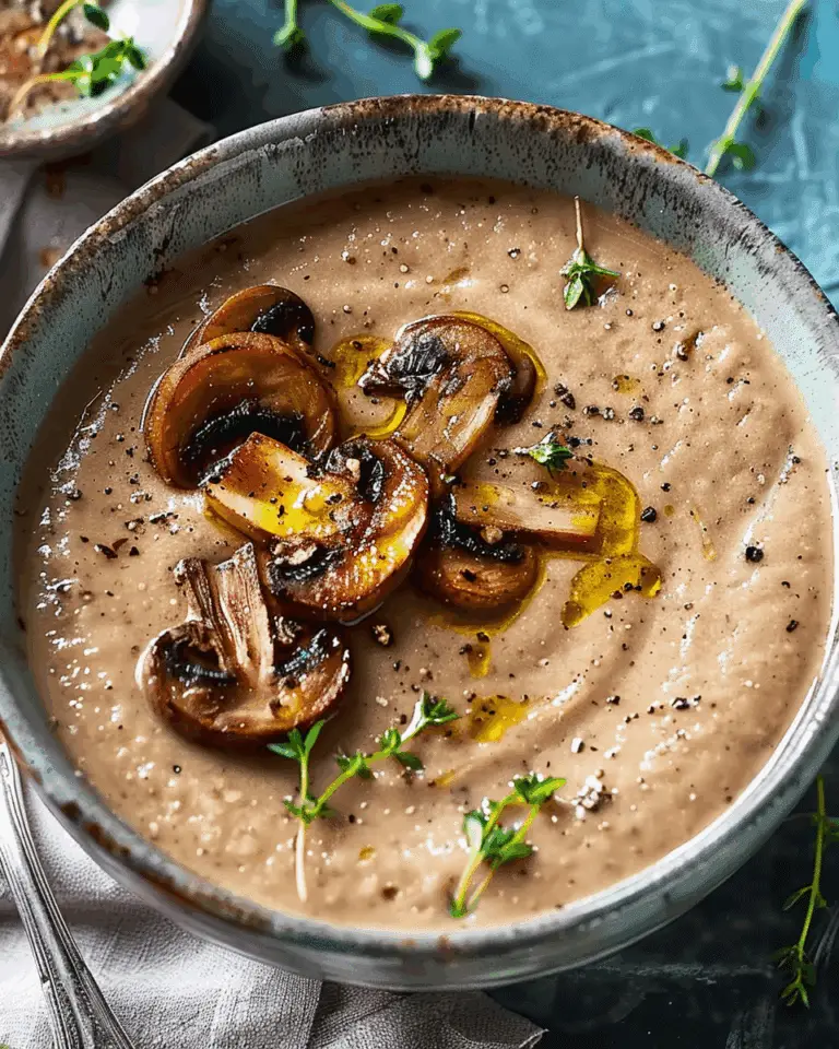 Roasted Mushroom Soup