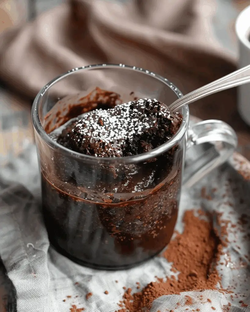 Molten Lava Chocolate Mug Cake