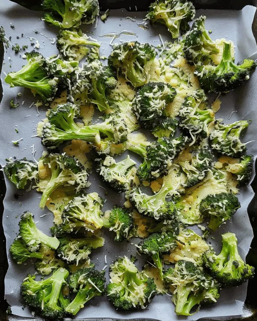 Crispy Parmesan Broccoli Chips aka Smashed Broccoli