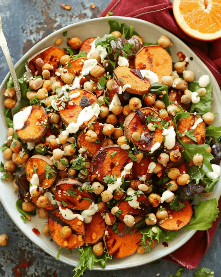 Roasted Sweet Potato & Chickpea Salad