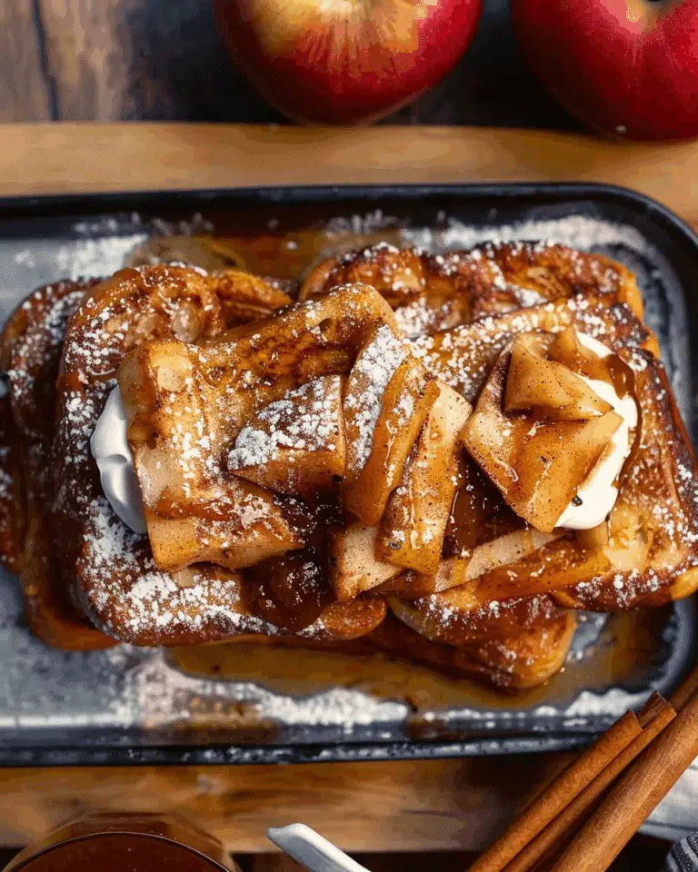 Baked Cinnamon Apple Butter French Toast