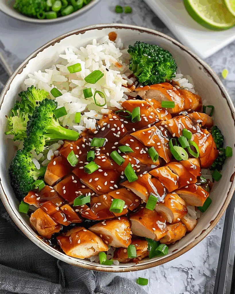 The Best Teriyaki Chicken Rice Bowl
