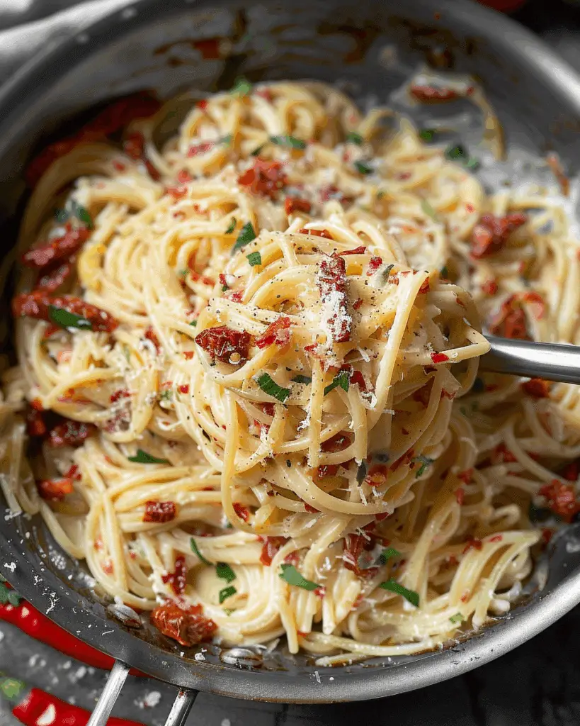 One‑Pan Sun‑dried Tomato Pasta