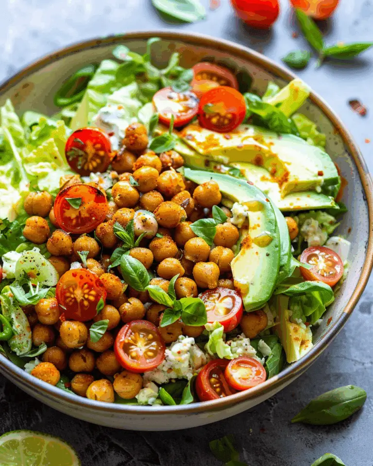 Honey Roasted Chickpea and Avocado Salad