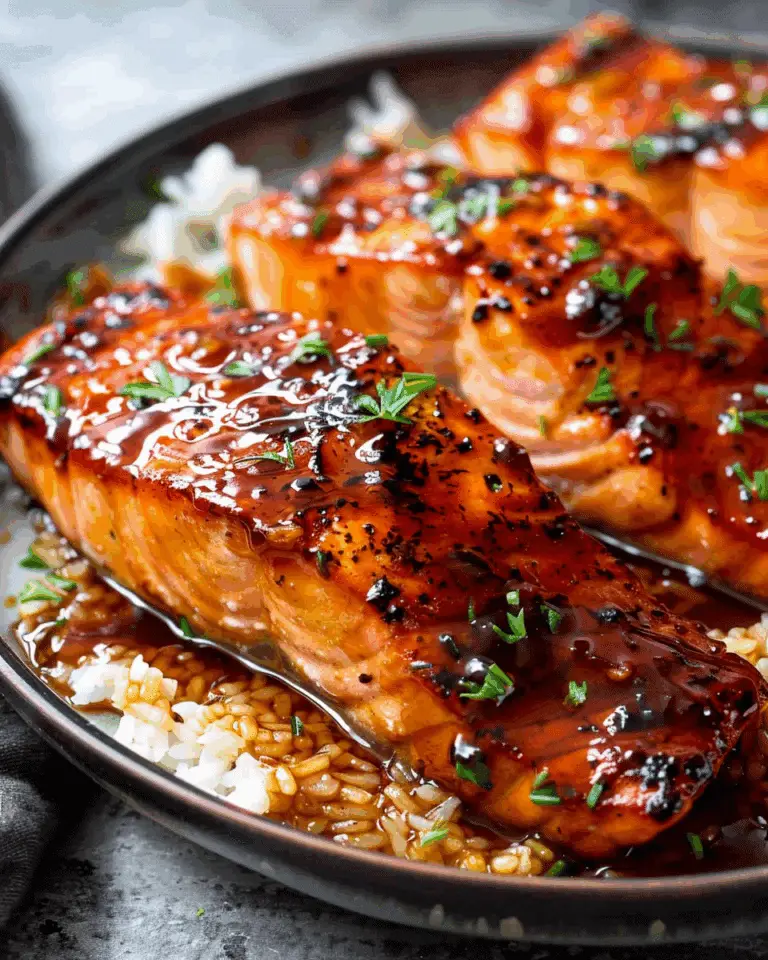 Honey Garlic Glazed Salmon