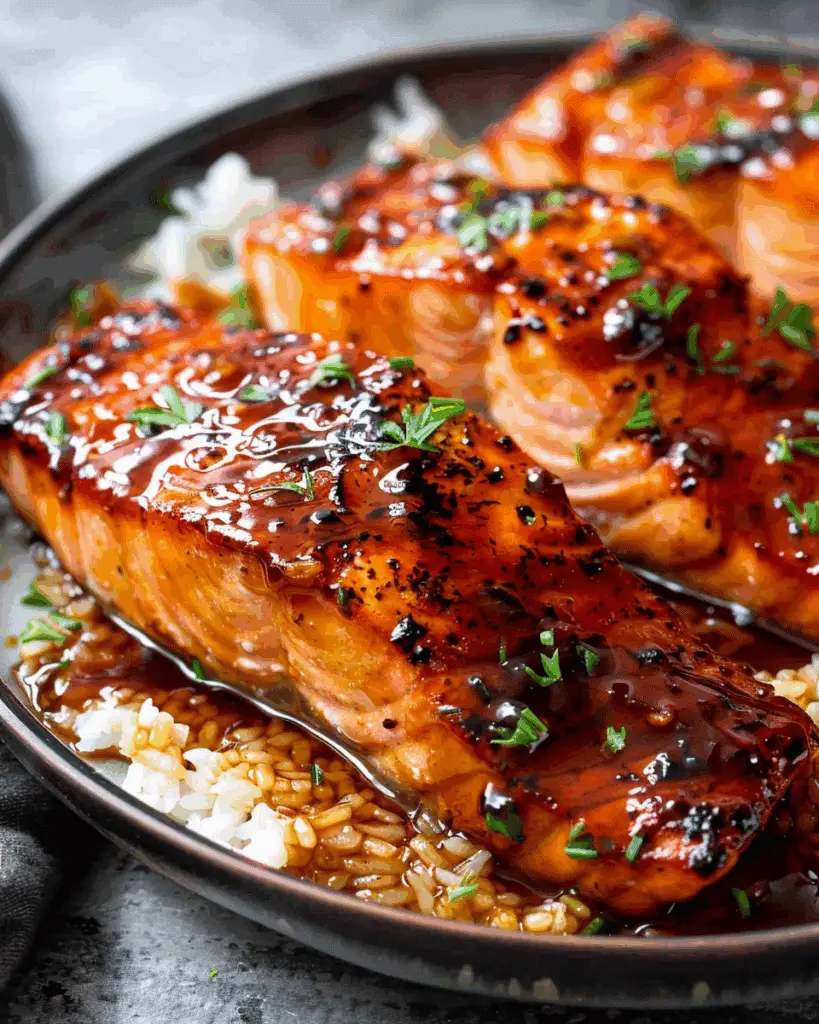 Honey Garlic Glazed Salmon