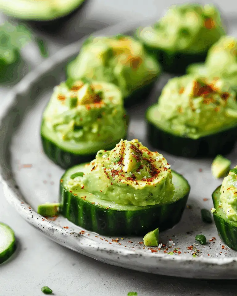 Avocado Cucumber Bites