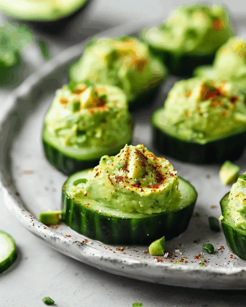 Avocado Cucumber Bites