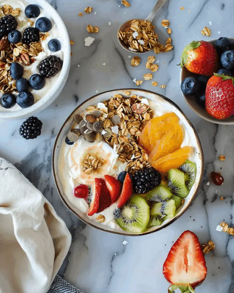 Greek Yogurt Breakfast Bowls with Toppings