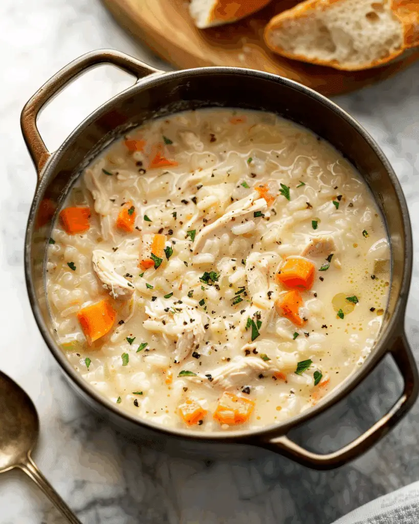 Creamy Chicken and Rice Soup
