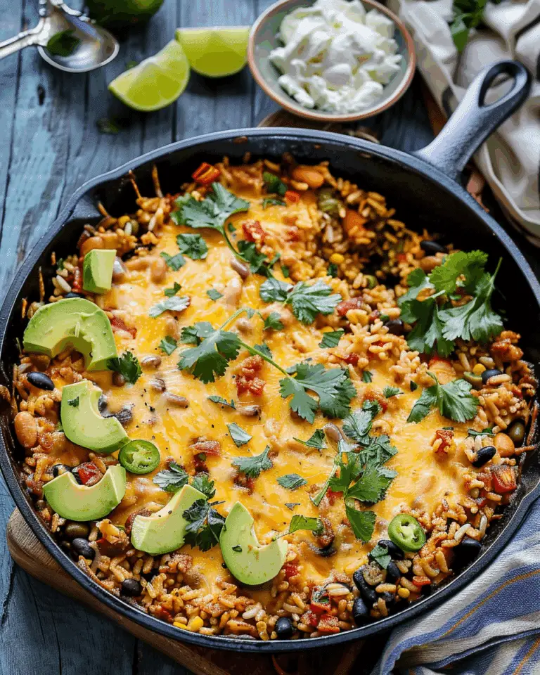 Chicken and Rice Taco Skillet