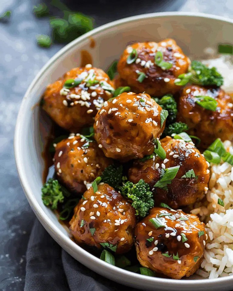 Asian Chicken Meatballs