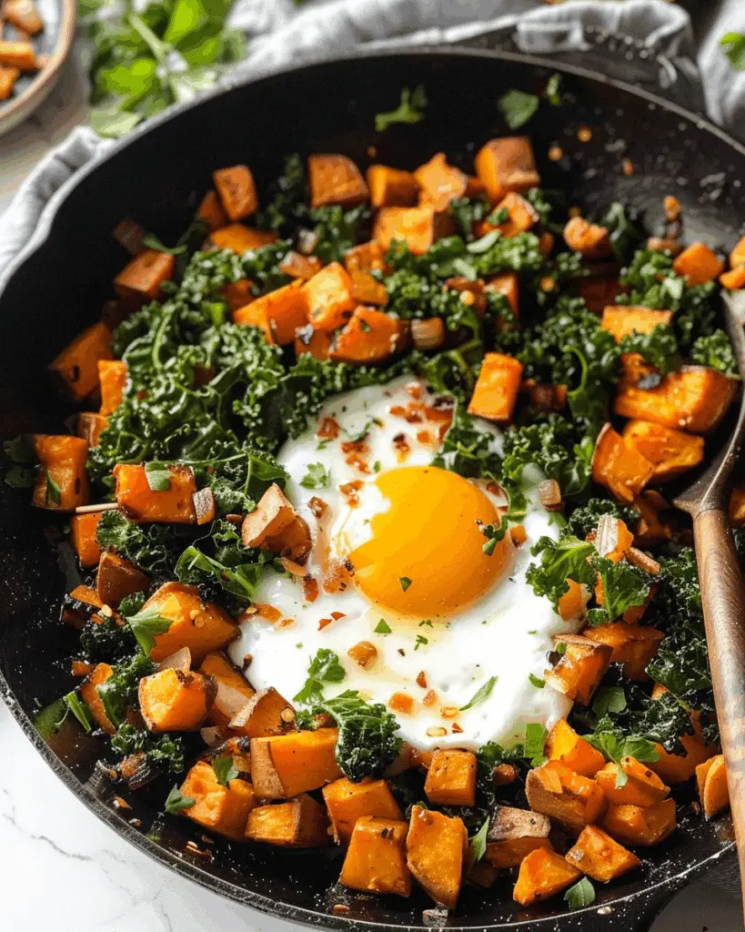 Best Skillet Sweet Potato Kale Hash