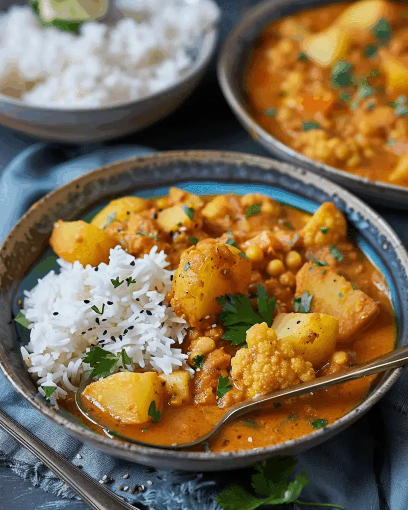Vegan Potato & Cauliflower Curry