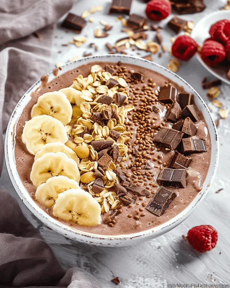 Banana Chocolate Smoothie Bowl
