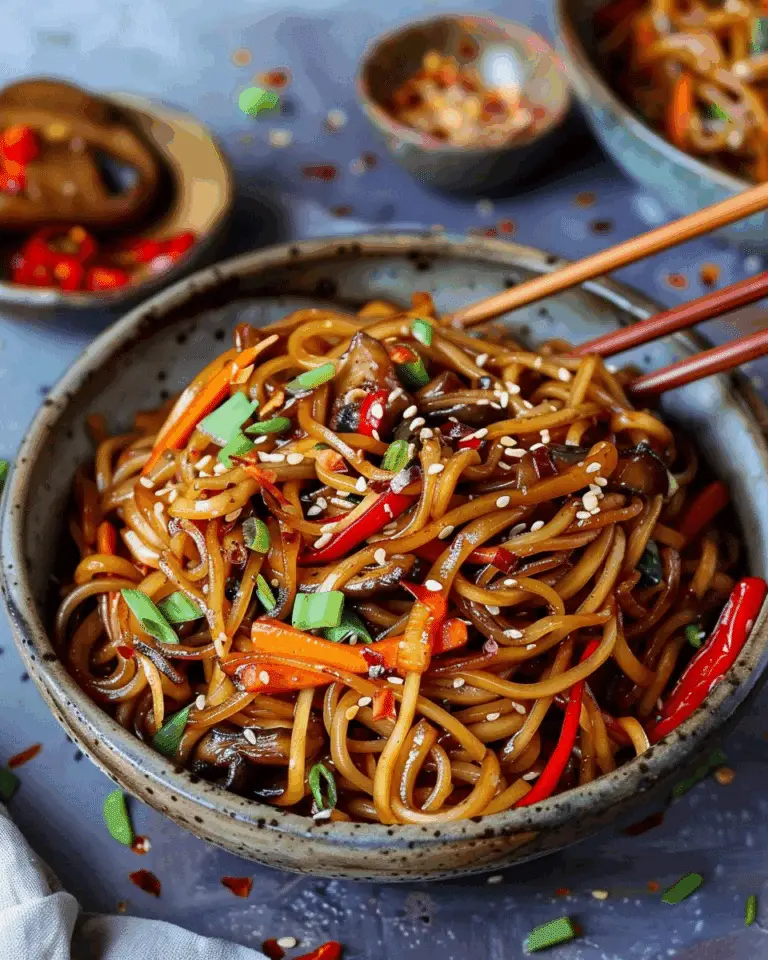 Asian Vegetable Stir‑Fry Noodles