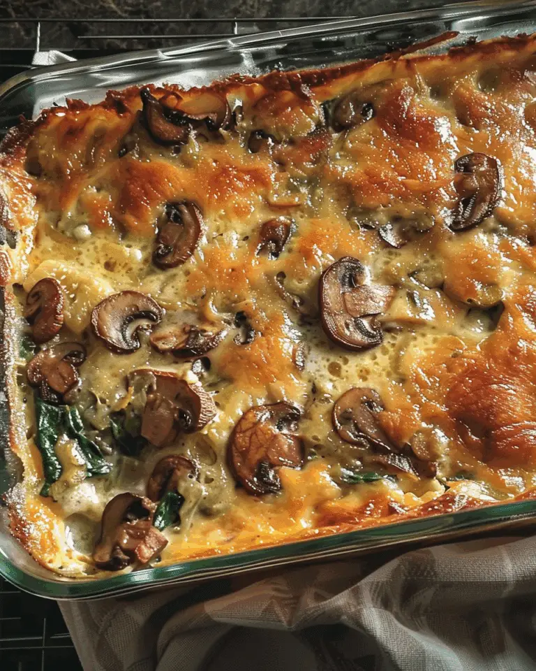 Spinach and Mushroom Casserole