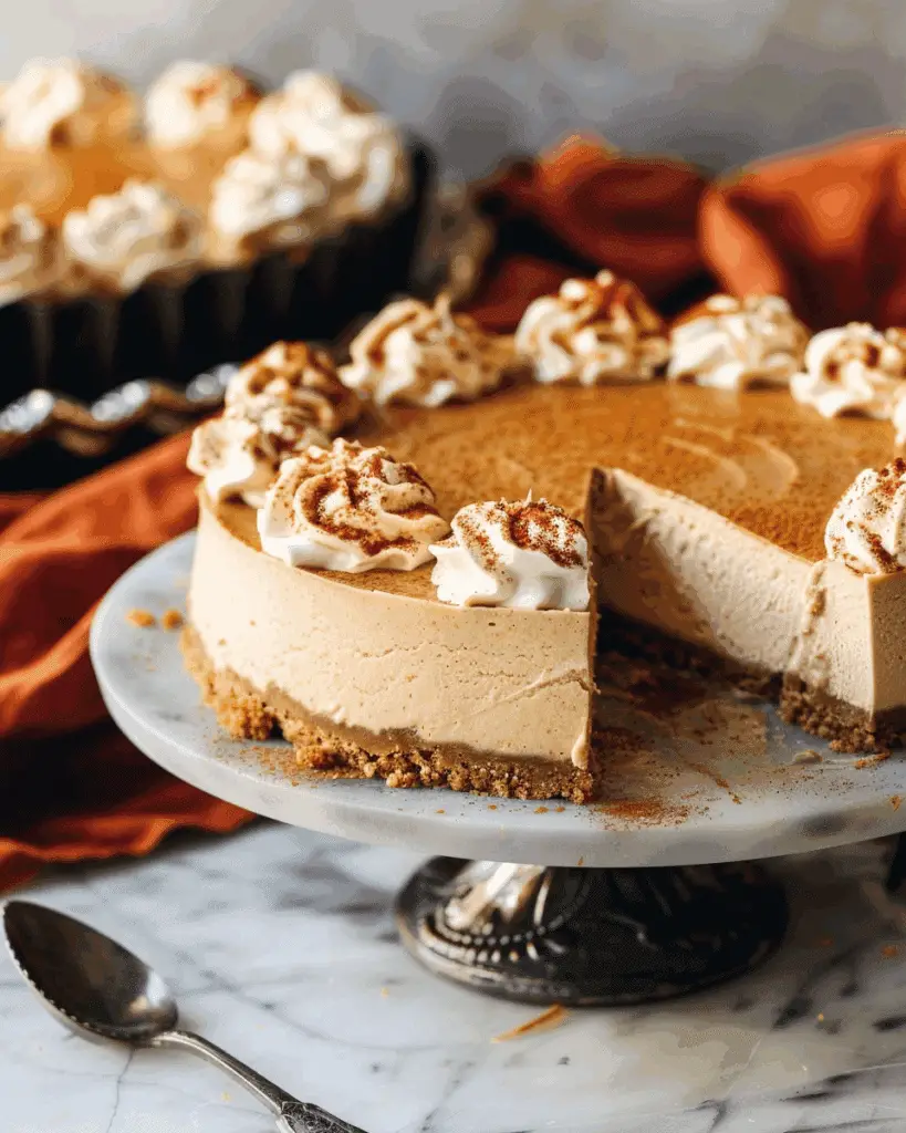 No‑Bake Pumpkin Cheesecake