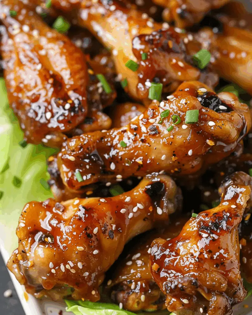 Honey Garlic Chicken Wings (Oven Baked)