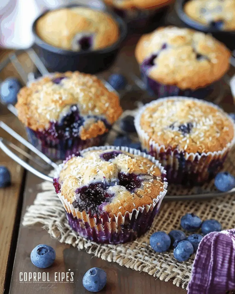 Coconut Blueberry Chia Muffins
